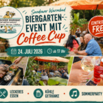 Biergarten-Event mit Coffee Cup